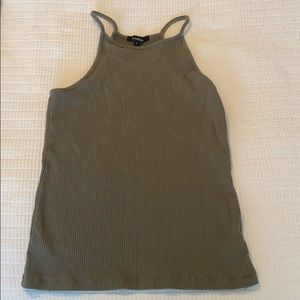 olive green tank top